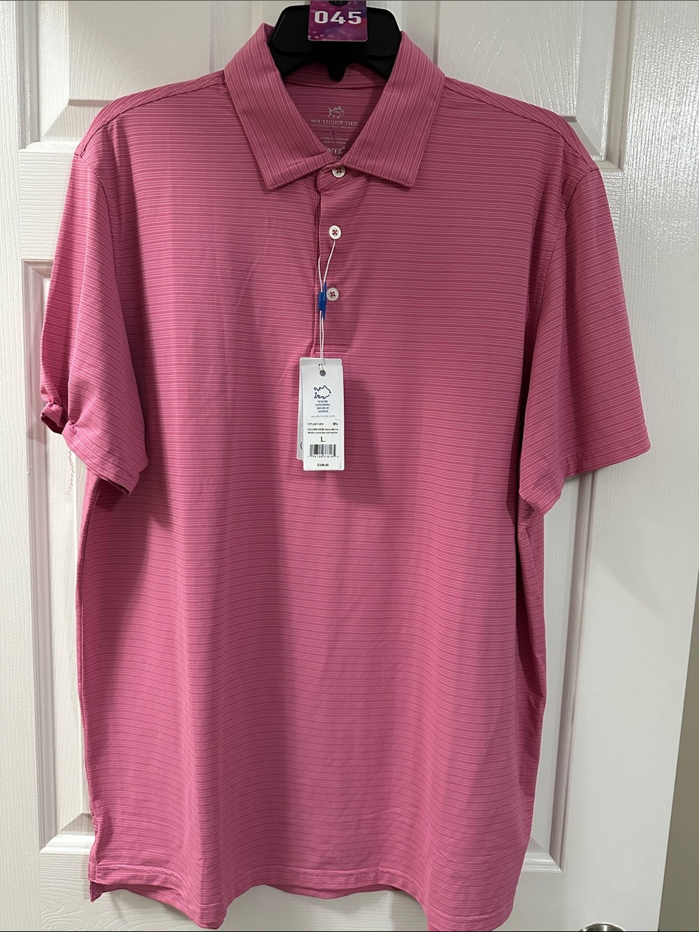 Southern Tide Men's Pink Striped Polo